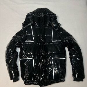 Milano Glossy Black and Red Jacket